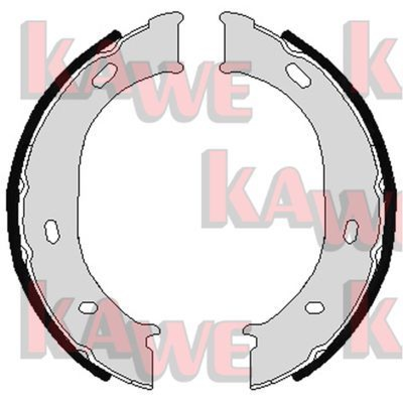 KAWE Brake Shoe Set, parking brake