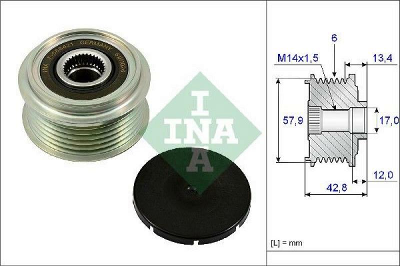 INA Alternator Freewheel Clutch
