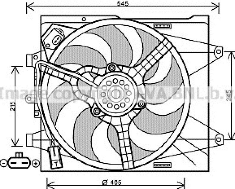 AVA QUALITY COOLING Lüfter, Motorkühlung