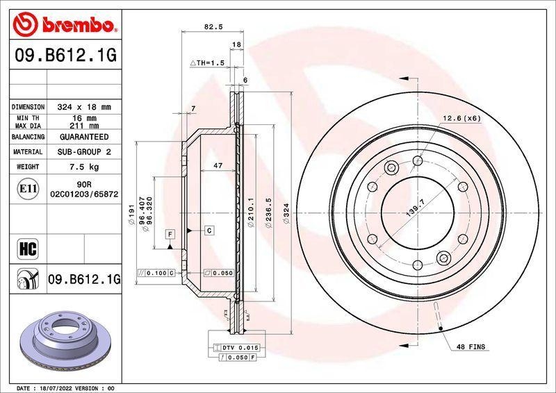 BREMBO Bremsensatz, Scheibenbremse BEYOND LINE - Greenance