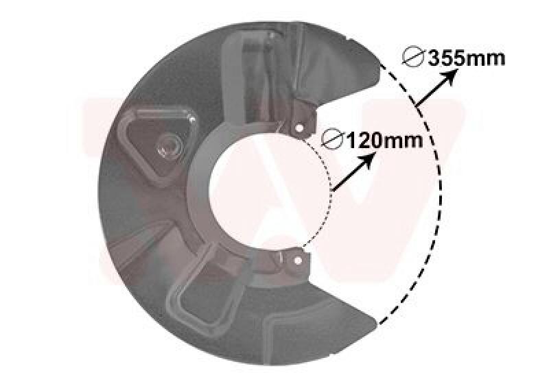 VAN WEZEL Splash Panel, brake disc