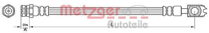 METZGER Brake Hose