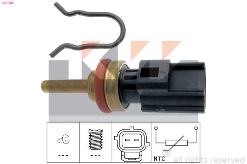 KW Sensor, Kühlmitteltemperatur Made in Italy - OE Equivalent