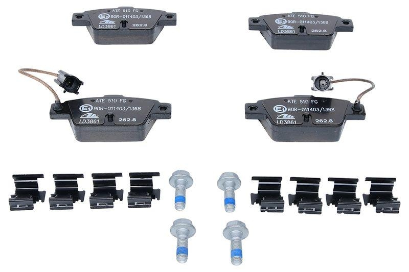 ATE Bremsscheiben 251.5mm + Ceramic Bremsbel&auml;ge Hinten passend f&uuml;r ...