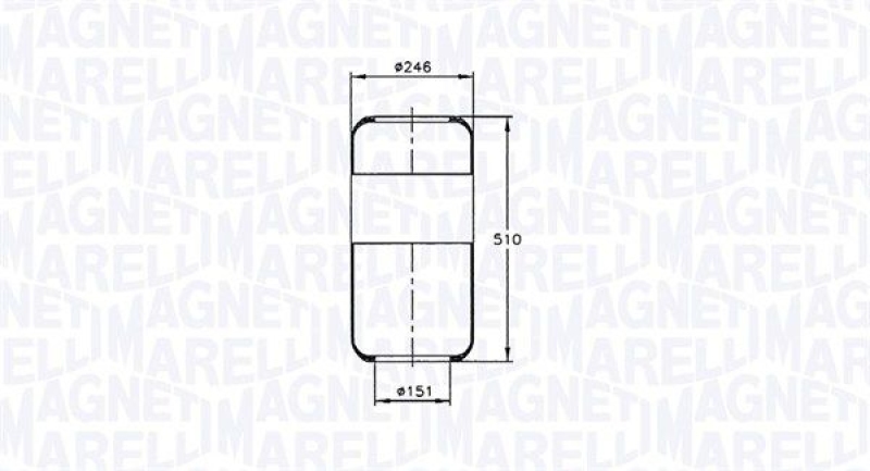 MAGNETI MARELLI Bellow, air suspension