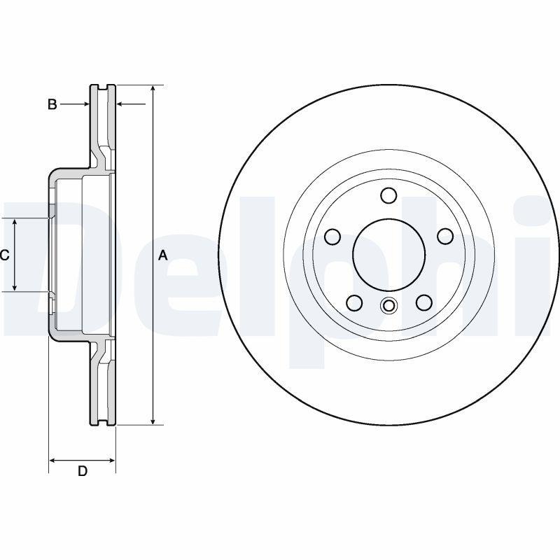 2x DELPHI Bremsscheibe