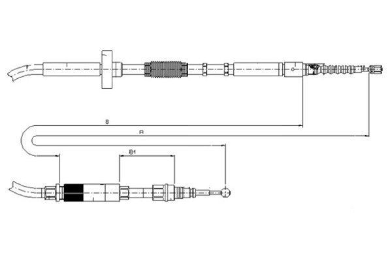 TEXTAR Cable Pull, parking brake