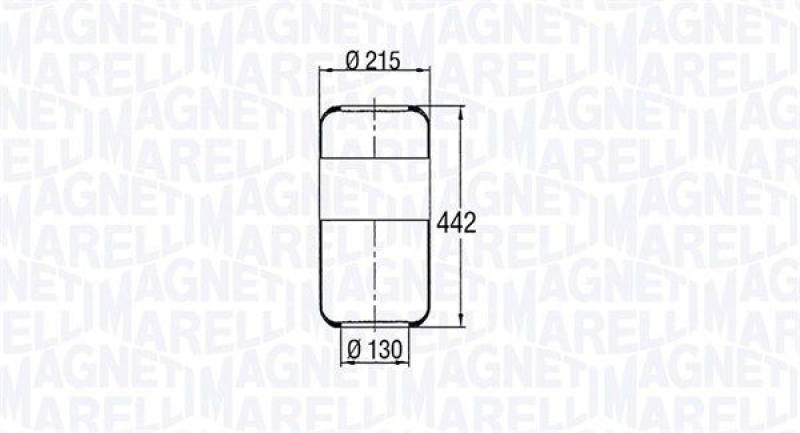 MAGNETI MARELLI Bellow, air suspension