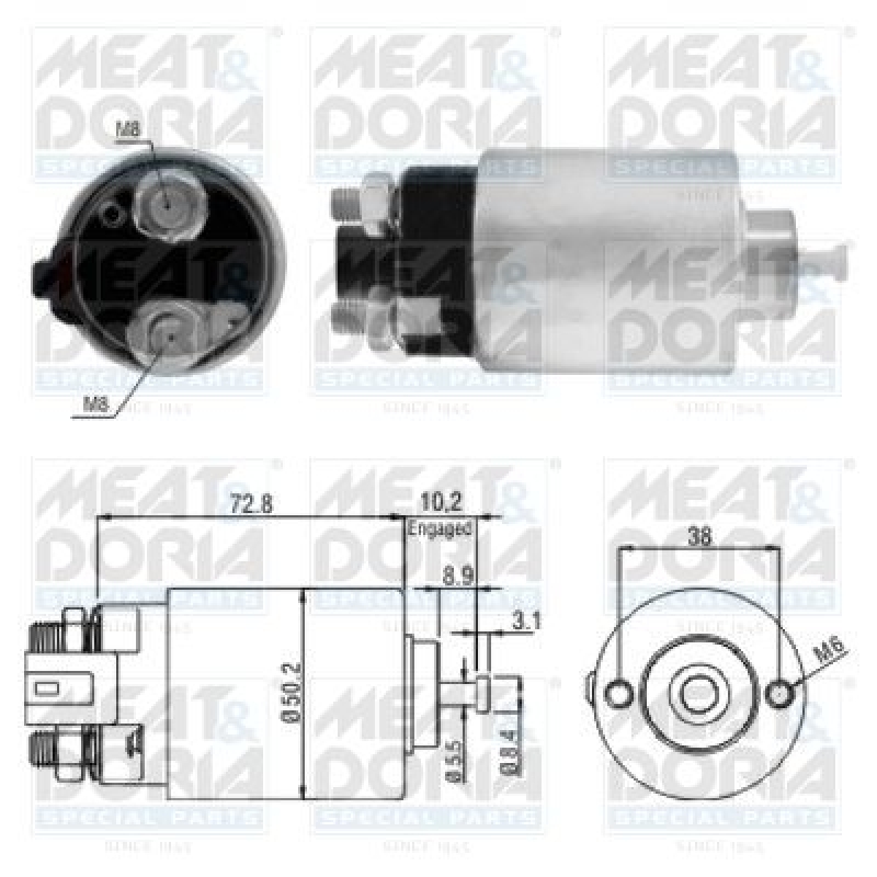 MEAT & DORIA Magnetschalter für Starter / Anlasser