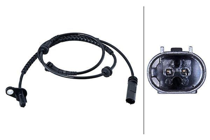 HELLA Sensor, Raddrehzahl 6PU 358 216-051