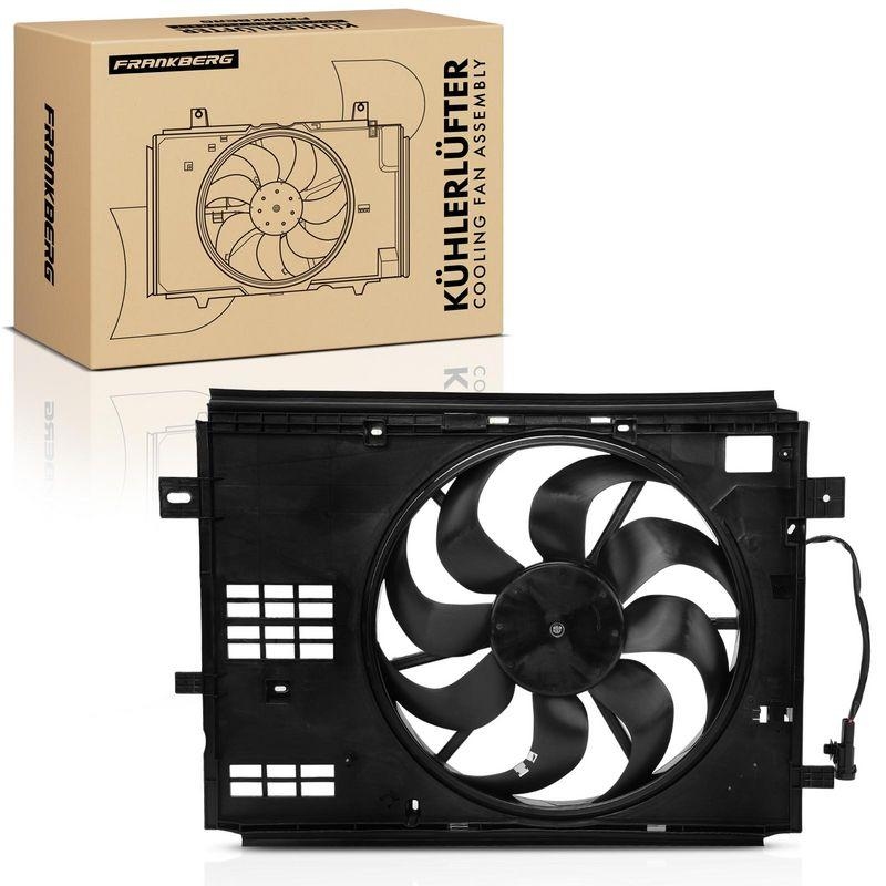 1x Frankberg Motork&uuml;hler Einfachl&uuml;fter mit K&uuml;hlerl&uuml;fterrahmen passend f&uuml;r Citro&euml;n Berlingo Opel Astra L Peugeot 308 II 5481FB0030618
