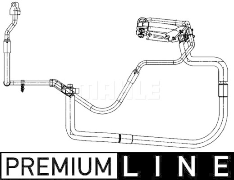 MAHLE High-/Low Pressure Line, air conditioning BEHR *** PREMIUM LINE ***