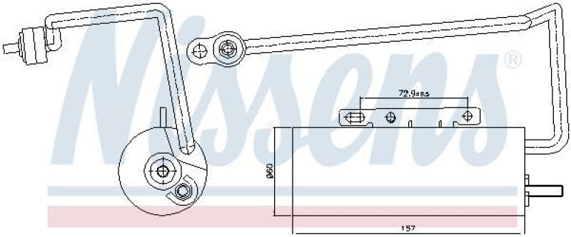 NISSENS Dryer, air conditioning