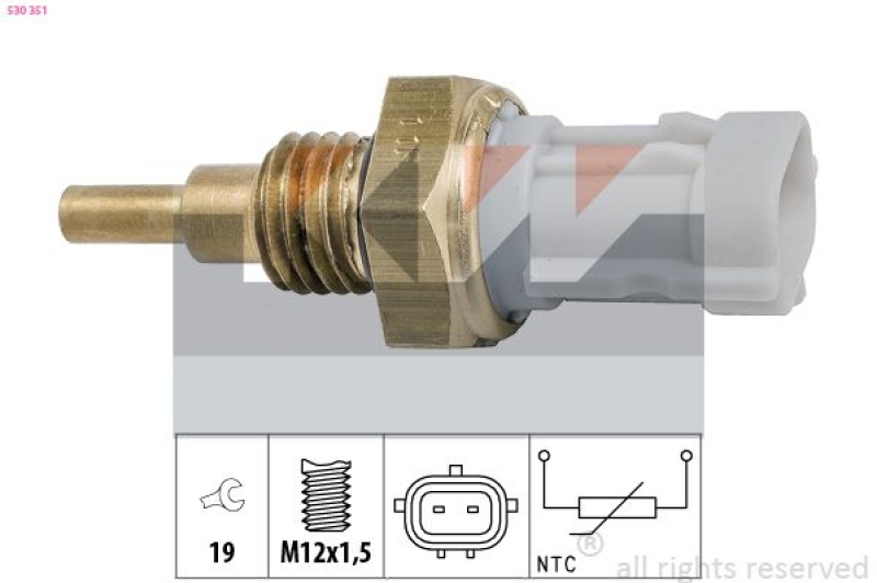 KW Sensor, Kühlmitteltemperatur Made in Italy - OE Equivalent