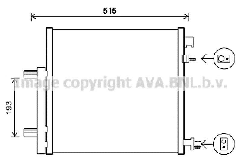 AVA QUALITY COOLING Condenser, air conditioning