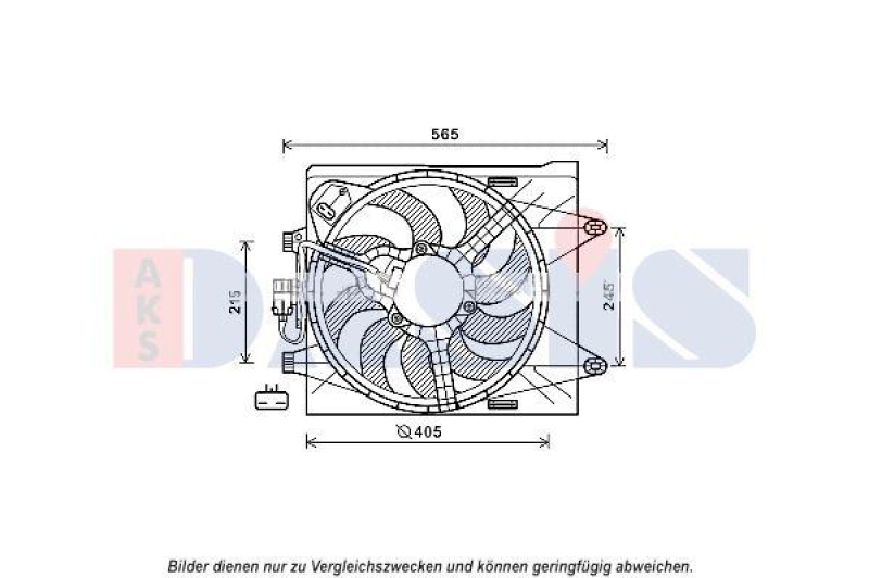 AKS DASIS L&uuml;fter, Motork&uuml;hlung 088147N