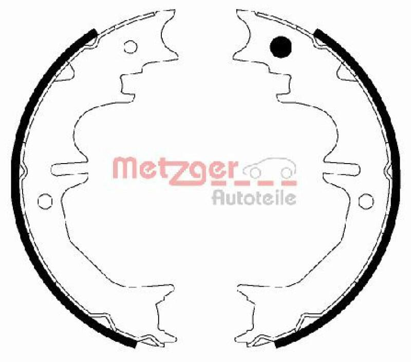 METZGER Brake Shoe Set, parking brake