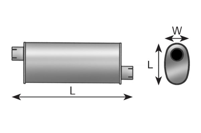 DINEX Mittelschalldämpfer