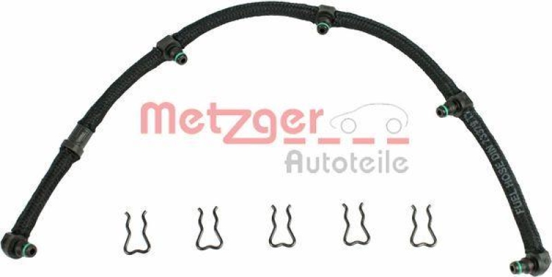 METZGER Hose, fuel overflow