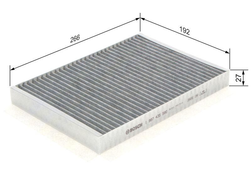 BOSCH Filter, Innenraumluft 1 987 435 580