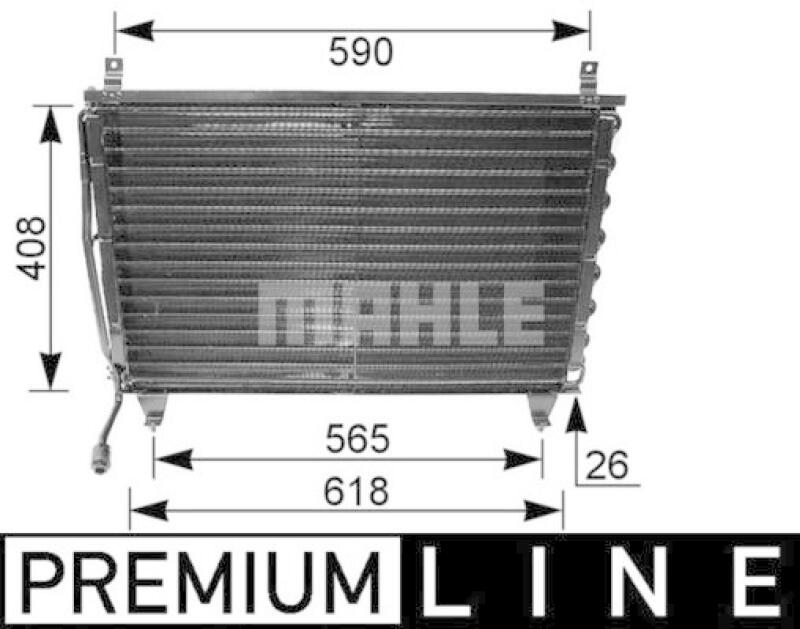 MAHLE Kondensator, Klimaanlage BEHR *** PREMIUM LINE ***