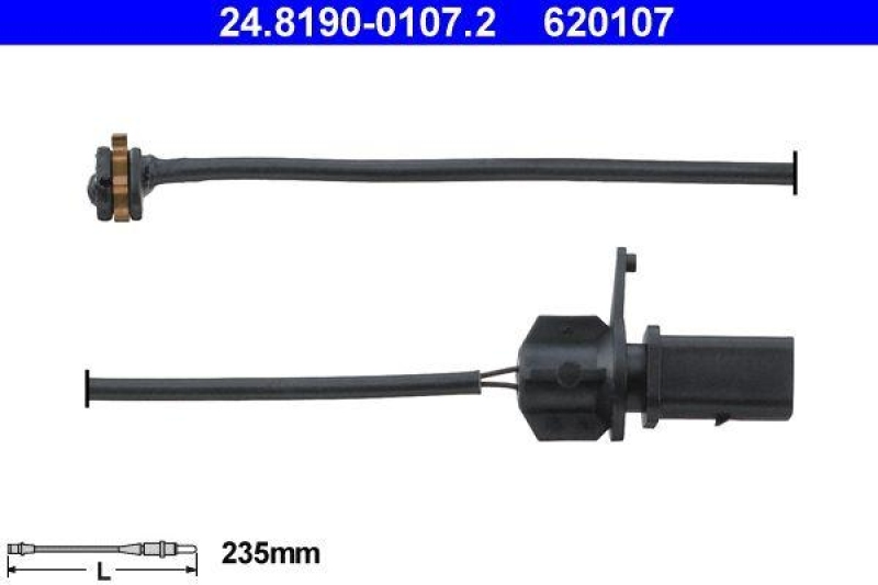 ATE Warning Contact, brake pad wear