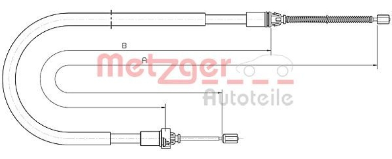 METZGER Seilzug, Feststellbremse