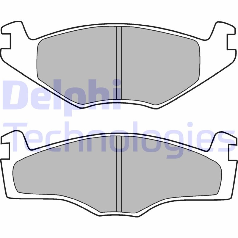 DELPHI Bremsbelagsatz, Scheibenbremse LP420
