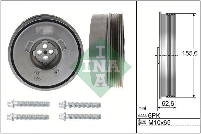 INA Belt Pulley Set, crankshaft