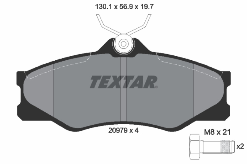 TEXTAR Bremsbelagsatz, Scheibenbremse 2097904