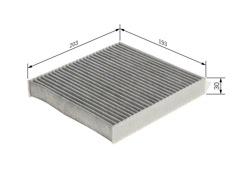 BOSCH Filter, Innenraumluft 1 987 435 584