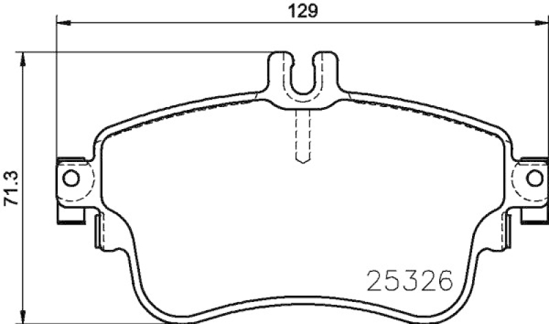 HELLA Brake Pad Set, disc brake