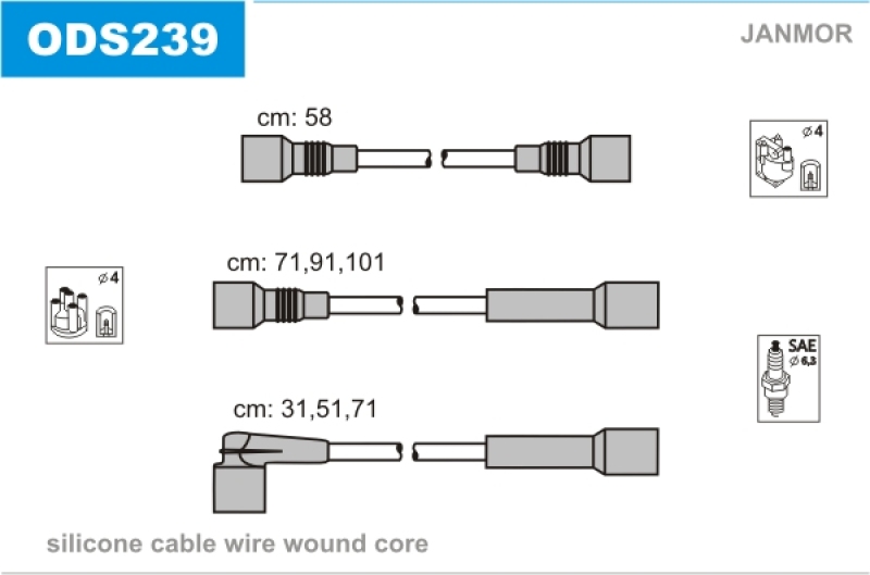 JANMOR Zündleitungssatz