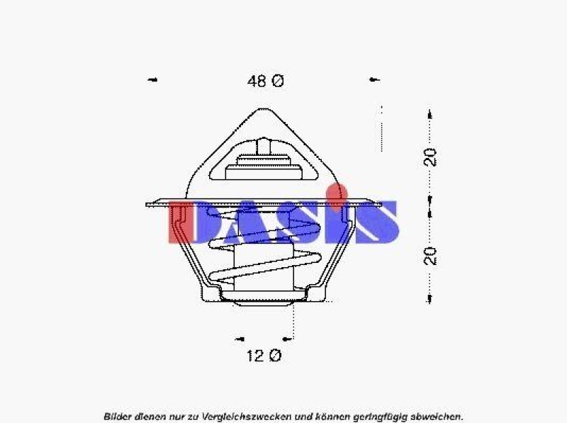 AKS DASIS Thermostat für Kühlmittel / Kühlerthermostat