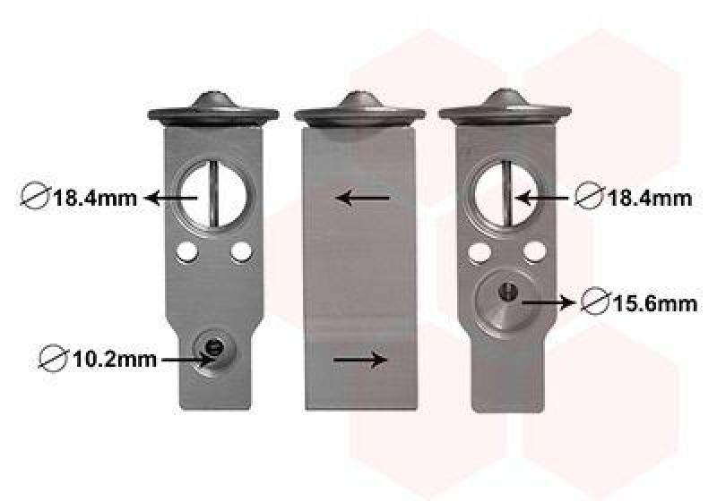 VAN WEZEL Expansionsventil, Klimaanlage