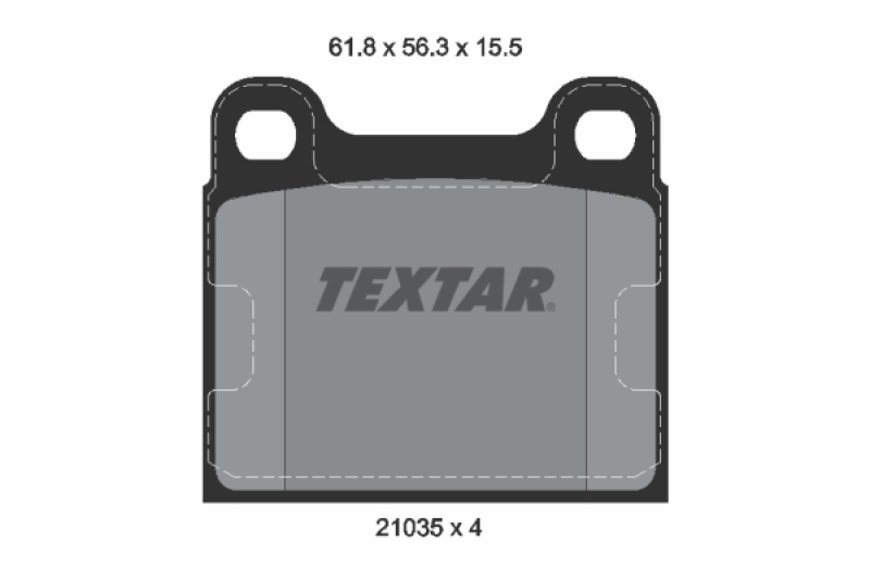 TEXTAR Bremsbelagsatz, Scheibenbremse Q+ 2103501