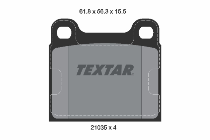 TEXTAR Bremsbelagsatz, Scheibenbremse Q+