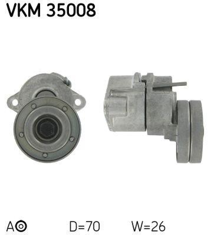 SKF Tensioner Pulley, V-ribbed belt