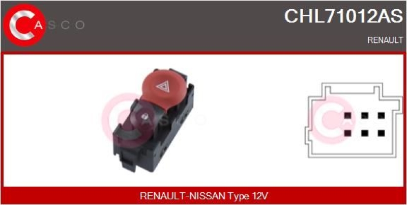 CASCO Hazard Light Switch