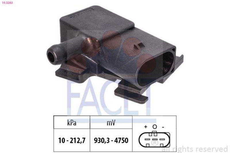FACET Luftdrucksensor, Höhenanpassung Made in Italy - OE Equivalent