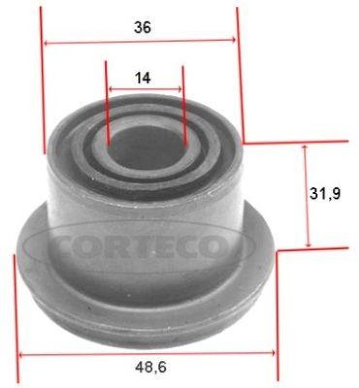 CORTECO Control Arm-/Trailing Arm Bush