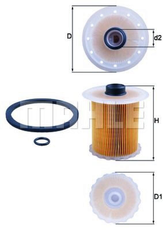 MAHLE Kraftstofffilter KX 81D
