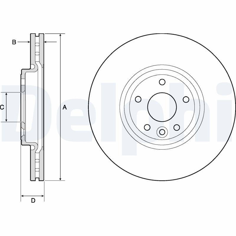 2x DELPHI Bremsscheibe