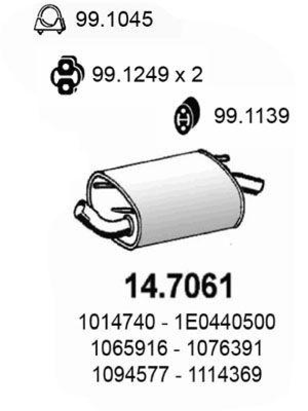 ASSO Rear Muffler