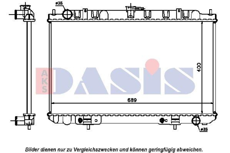 AKS DASIS Radiator, engine cooling