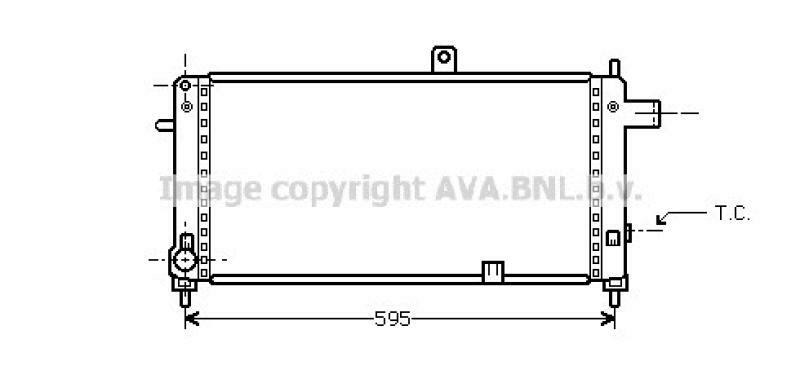 AVA QUALITY COOLING Radiator, engine cooling