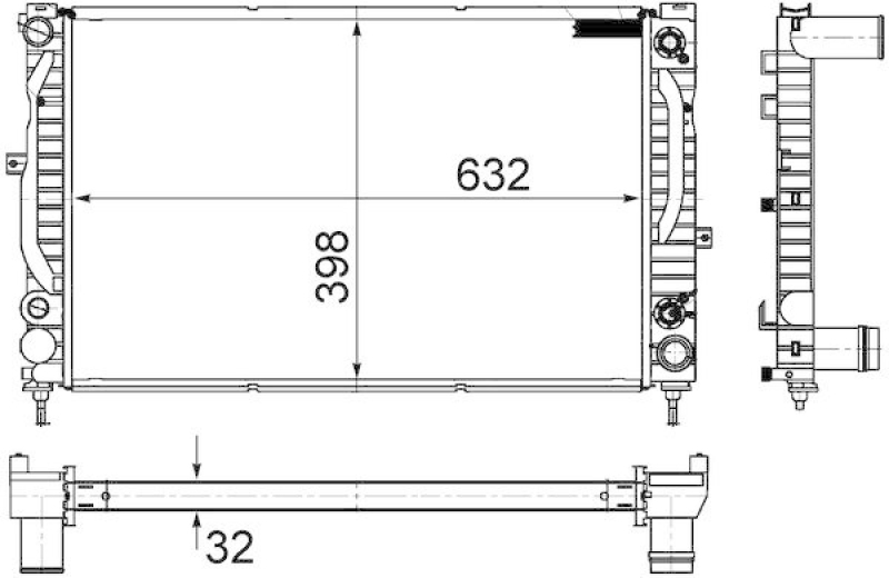 MAHLE Radiator, engine cooling BEHR