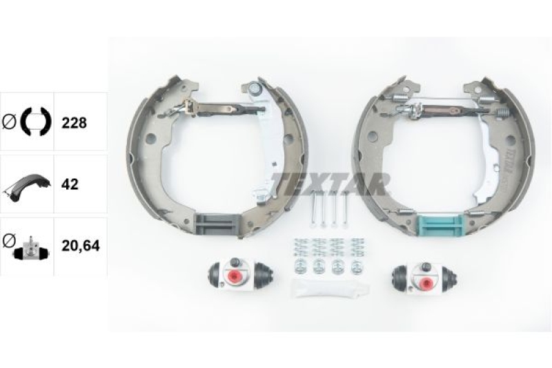 TEXTAR Bremsbackensatz Shoe Kit Pro 84067201