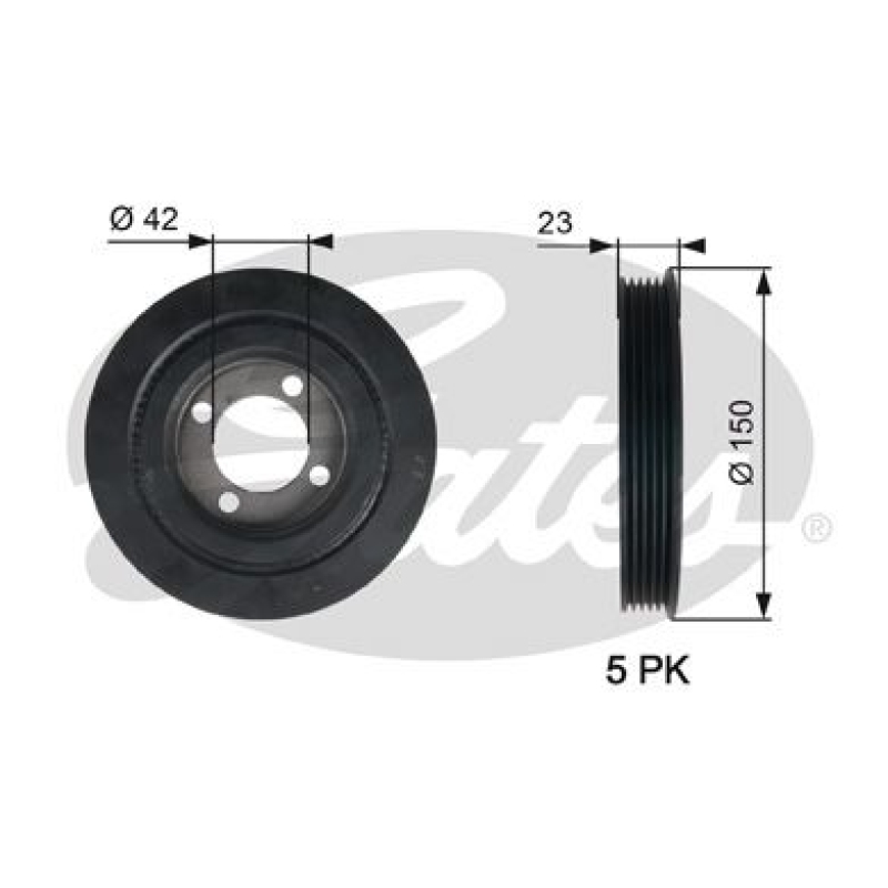 GATES Riemenscheibe, Kurbelwelle DriveAlign®