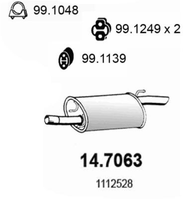 ASSO Rear Muffler